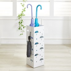 가정용 철제 모던 인테리어 사각 현관 대용량 우산꽂이, 모던화이트, 1개