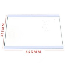 냉장고 슬라이드 선반 트레이 가벽 글라스 이중, 기본 모델명/품번, 44.3x33.5cm 이중 가장자리