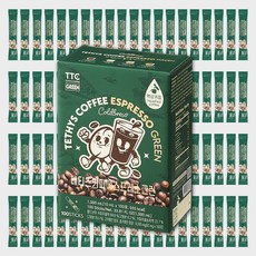 테티스커피 그린 100포 고소한 콜드브루 원액 스틱 더치커피 파우치 대용량, 10ml, 100개입, 1개