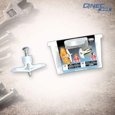 큐넥 100개입 코브라 나일론토글 052TE M6소 석고앙카 천장고정 벽앙카 드롭인앙카