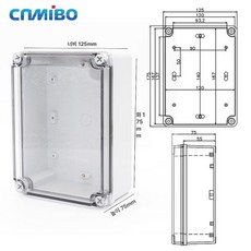 케이스 우퍼 인클로저 듀얼 미로형 자작 멀티미디어 튜닝, 라이트퍼플 175 x 125x75 투명 뚜껑, 기본 모델명/품번