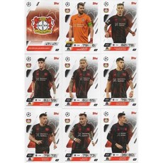 매치 아택스 2025 2026 바이엘 04 레버쿠젠 베이스 카드 팀 세트