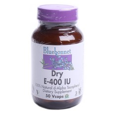 Bluebonnet 維他命E素食膠囊 400IU, 1個, 50 件