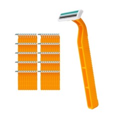 무유무유디자인 2중날 일회용면도기 100개입 1회용면도기, 1개