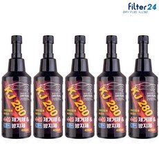 KJ280 디젤/경유 연료수분제거제+동결방지제 400ml /연료라인 부식방지, 5개
