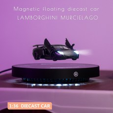 10/23 Magnetic Floating Diecast Car Vehicle with LED 1:36 sc, 黑色, 1個
