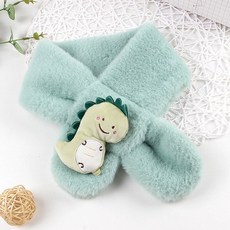 JUN팩토리 유아동 쁘띠머플러 악어퍼 머플러 워머 크리스마스 KC인증 어린이집 개별포장 유치원 답례품 생일선물, 1개, 그린