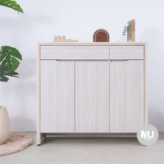 【沐家具Mufurniture】Smile白榆木4x4尺鞋櫃/置物櫃/收納櫃 台灣製造
