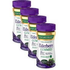 네이처스 바운티 엘더베리 플러스 멀티비타민 미네랄 구미 젤리 Nature's Bounty Elderberry Gummies, 4개, 40정