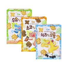 청우 먹은 공룡, 1세트, 우유 60g + 초코 60g + 치즈 60g