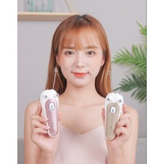 HTYVC 전기 실면도 실제모기 얼굴 잔털 솜털 미세털 제거 물리제모 피부결관리 눈썹정리 수염면도기, 금색, 없음