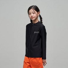 내셔널지오그래픽 KIDS K242URG620 그래픽 래쉬가드 풀집업-1 CARBONBLACK 5005349696 1435290