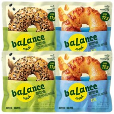 밸런스밀 베이글 에브리띵80g + 치즈80g, 4개, 80g