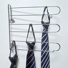 장농 옷장 넥타이 걸이 3단 타이걸이, 1개, 실버