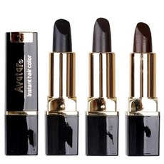 아바타 새치 커버 스틱 즉석 바르는 흰머리 립스틱형 흑색