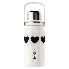 굼 펀 스포츠 보온 텀블러, 화이트, 1개, 900ml