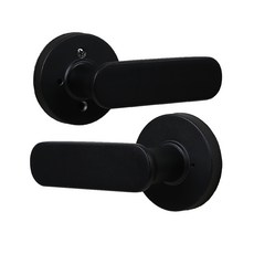 엔젤금속 방문손잡이 블랙 stl-811D, 2개, 블랙X2세트