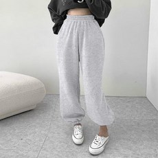 마이쏭 여성 빅사이즈 양기모팬츠 겨울 트레이닝팬츠 플러프오버핏조거팬츠(양기모)