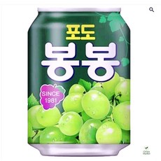 포도 음료 캔 청량한 과일 주스 달콤한 봉봉 24캔입