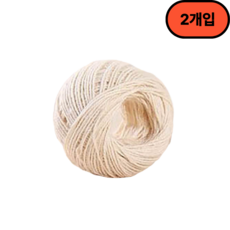 방구석상인 대용량 마끈 택끈 황마끈 리본 공예, 1개, 200m, 크림화이트2mm