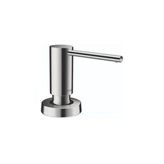 Hansgrohe Bath and Kitchen SinkSoap 돌출부 10.2cm(4인치) 모던 크롬 40448001 비누 디스펜서, 1개