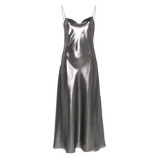 카린길슨 레이스 디테일 루렉스 슬립 드레스