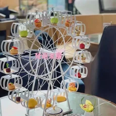 회전 관람차 장식 애프터눈 티 카페 웨딩 베이킹 디저트 디스플레이 스탠드, 12 White 70CM high 16