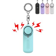 베키노우 휴대용 LED 조명 130dB 호신용 경보기, 1개, 민트
