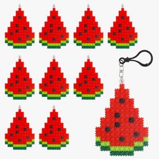 디폼블럭 수박 키링 만들기 세트 유아 만들기 키트 10개 배송료X, 1개