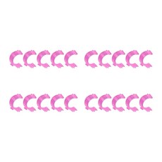 20 Pcs 보빈 클램프 홀더 스레드 구성 보빈 홀더 클립 실리콘 스풀 Huggers 자수 용 스레드 홀더, 분홍색