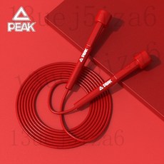 跳繩 兒童幼稚園國小學生訓練跳繩 專業競技跳繩, 1個, 匹克競速款-紅 長度可調