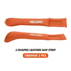 레카로 차량 시트 틈새 방지 플러그 물샘 낙하 실링 필러 스트립, 1개, 2. orange-2PCS