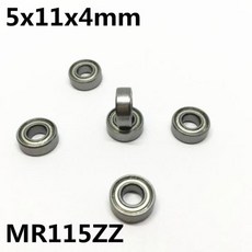 유니트베어링 고급 고품질 미니어처 볼 베어링 MR115ZZ MR115-2RS 5x11x4mm 딥 그루브 MR115Z MR115 10 개, 02 Advanced(New style)