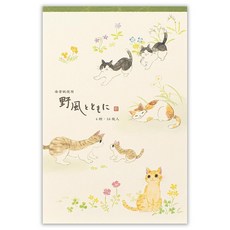 莫莫日貨日本製 NB社 2025貓咪系列A5全彩便條紙便條本信紙(共2款), 1個, 02.奔馳貓咪 79596, 02.奔馳貓咪