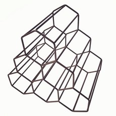 와인 스탠드 선반 홀더 가구 홈바 디스플레이 제품 랙 스탠드형, 5.갈색 벌집 와인랙