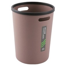 민아루 손잡이 휴지통, 브라운, 1개 브라운, 1개