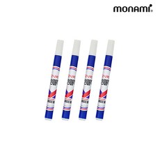 모나미 둥근닙 유성매직, 청색, 4개입