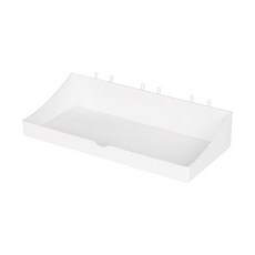다용도 타공판 수납선반 테이블 페그보드 수납 타공판 스탠드 책상 정리 선반 40x20x54cm, 블랙, 3단