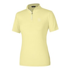 [이지바이] 여성 냉감 하프집업 반팔 티셔츠_써니데이즈