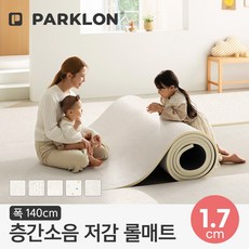 파크론 뽀송 층간소음매트 아기 거실 유아 바닥 놀이방 롤매트, 세이지그레이지