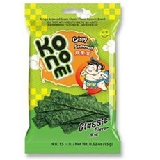 新信義藥局 相撲手脆紫菜 原味/辣味 (15公克) 海苔, 1個, 原味(15公克)