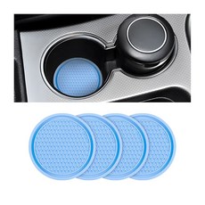 오시리 자동차 컵 홀더 터 4팩 아메리칸 플래그 인서트 2 75인치 PVC 미끄럼 방지 충격 내장 매트 SUV 트럭용 실내 장식 액세서리(블랙), Style2 blue