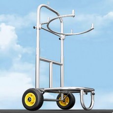 이동식 마대걸이 프레임 농업용 포장 지지대 짠가방 거치용 스탠 B_확장형 사륜바퀴 좌석모델 200kg, 1개