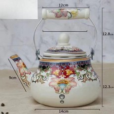 온트렌디 법랑주전자 캠핑 드립 녹차 다도 인덕션, 1L 이상, 1개, 2.5L 프리미엄 플라워 2.5kg