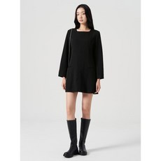 [국내매장정품] 에잇세컨즈 8SECONDS 긴팔 미니 원피스 블랙 114X71DY15 146816