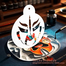 페인팅 색칠공부 명화 따라그리기 템플릿 스텐실 물감, 1개, 10