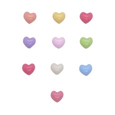 [도냥] 알록이 별하트 냉장고 현관문 인테리어 자석 마그넷 10P, 하트