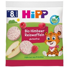 HiPP 라이스 케이크 30g 6팩 라즈베리 Baby snack rice cakes raspberry from 8 months 30 g, 6개