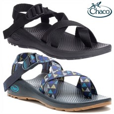 台灣黑熊 美國 Chaco Z/CLOUD 2 女款越野運動涼鞋 夾腳水陸鞋，舒適耐磨，戶外運動首選, 明亮藍旗 HK20,US7 = 24cm