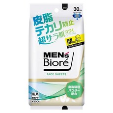 Biore 蜜妮 男性臉部吸油麵紙 防止皮脂出油 15片入, 1個